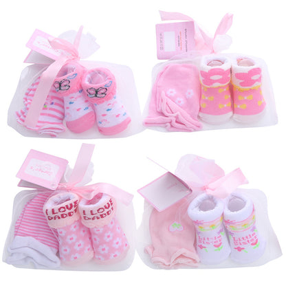 Cute Cartoon Striped Baby Socks Set