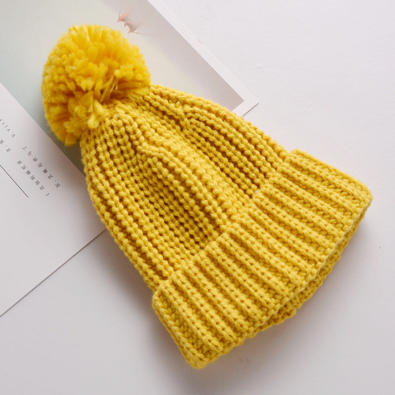 Baby Warm Knitted Hat Autumn Winter Kid Beanie