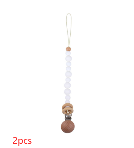 Baby Products Soothing Beech Wood Clip Pacifier Chain