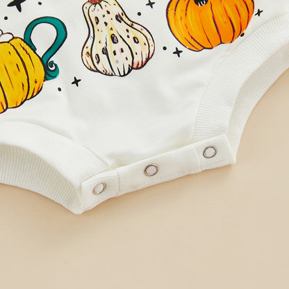 Baby Onesie Cute Halloween Pumpkin