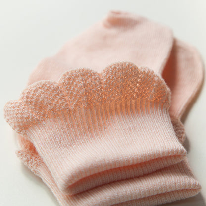 Breathable Baby Lace Cotton Children's Socks Turn Over Children's Socks Manufacturers