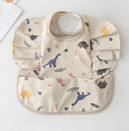 Baby Meal Pocket Angel Wing PU Waterproof Bib