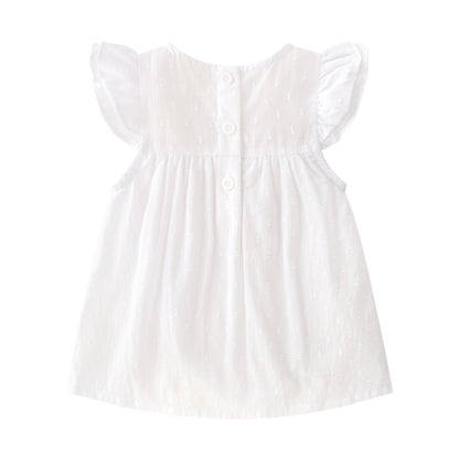 Summer Baby Girl Princess Style Lace Dress With Headband