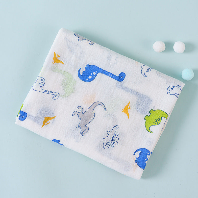 Cotton Double Layer Cartoon Baby Blanket