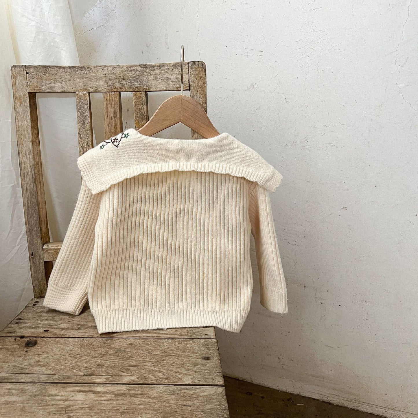 Fashion Polo Collar Sweater Coat