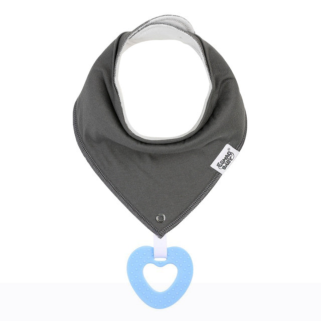 Cotton Baby Bandana Bib And Teething Toy