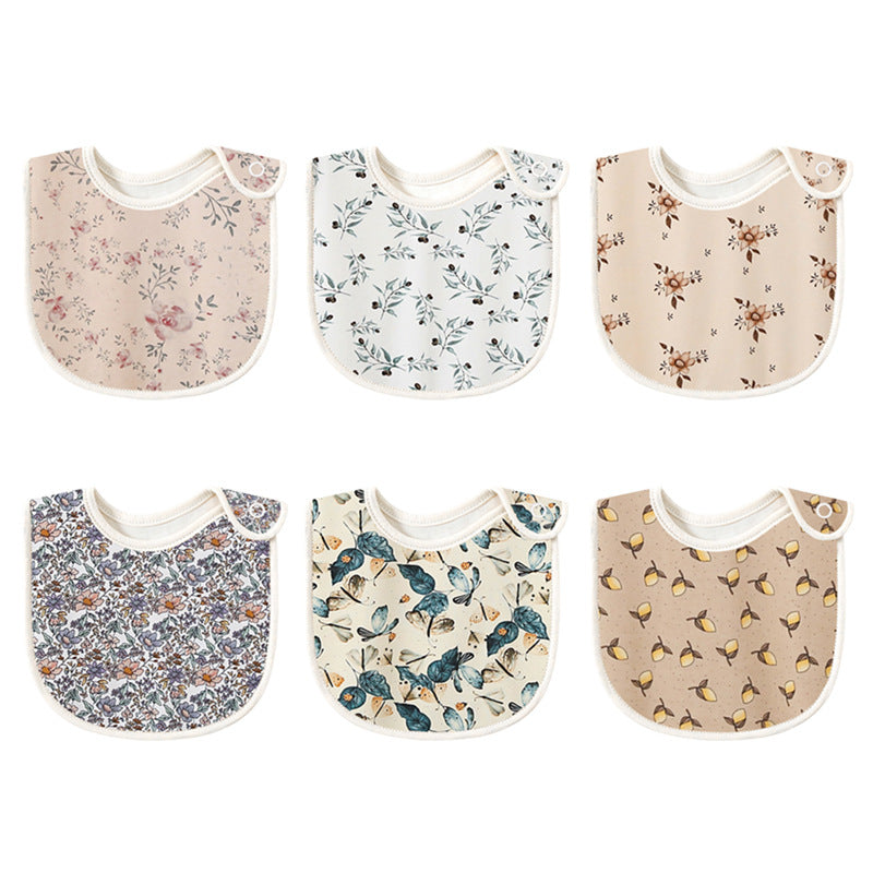 Baby Cotton Printed Bib Floral Nature