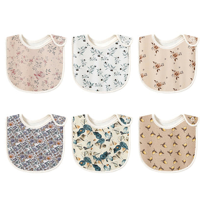 Baby Cotton Printed Bib Floral Nature