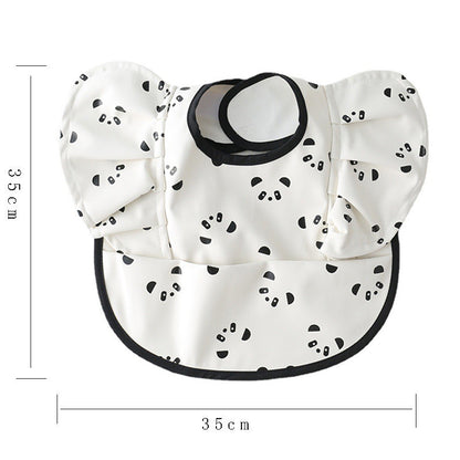 Baby Meal Pocket Angel Wing PU Waterproof Bib