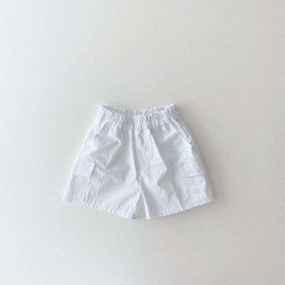 Baby Solid Color Shorts Pure Cotton