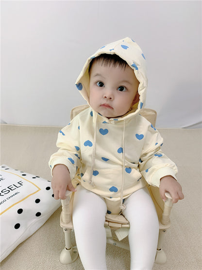 Love Bag Romper Male And Female Baby Jumpsuit