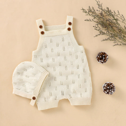 Baby Simple Hollow One-piece Romper