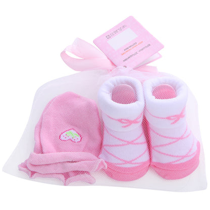 Cute Cartoon Striped Baby Socks Set