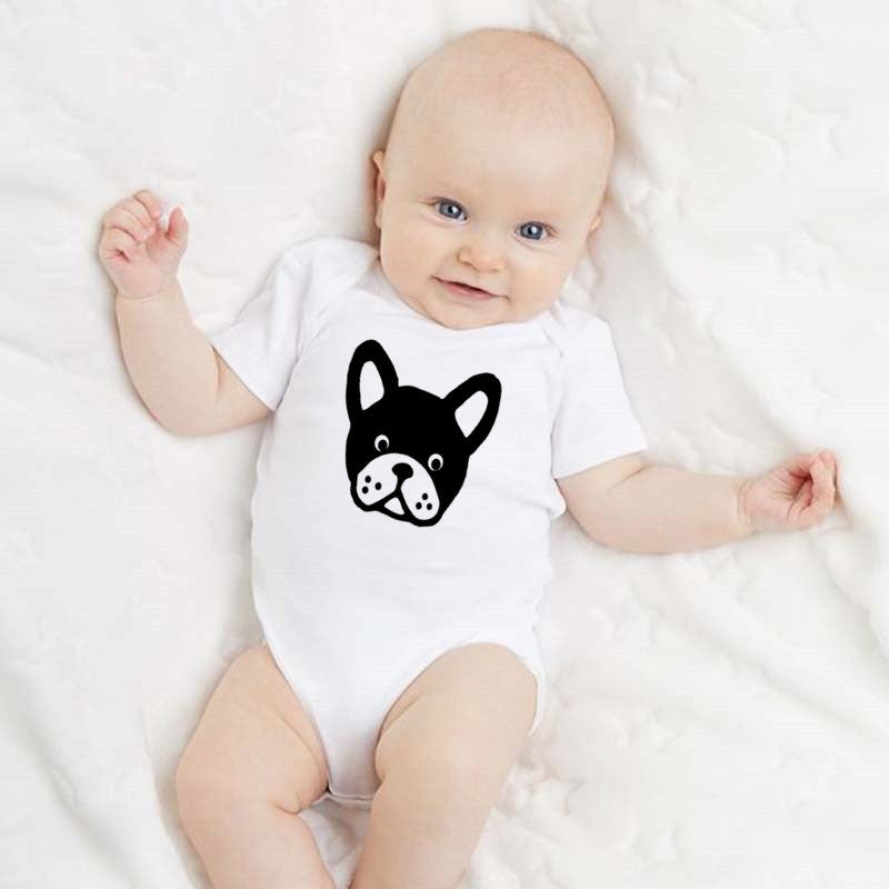 Baby Onesie Dog Print Summer Short Sleeve Bag