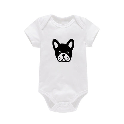 Baby Onesie Dog Print Summer Short Sleeve Bag