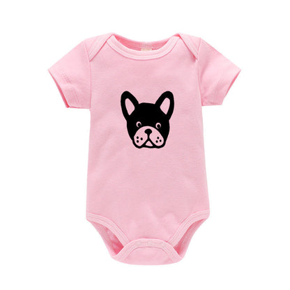 Baby Onesie Dog Print Summer Short Sleeve Bag