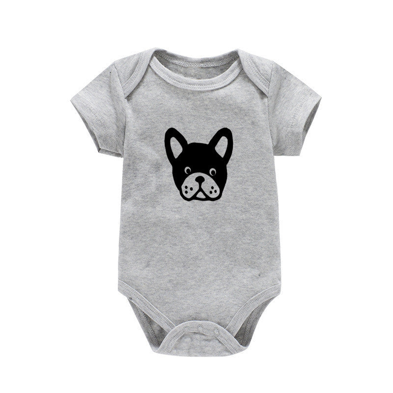 Baby Onesie Dog Print Summer Short Sleeve Bag