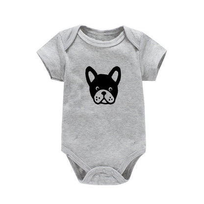 Baby Onesie Dog Print Summer Short Sleeve Bag